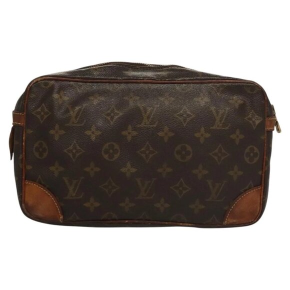 LOUIS VUITTON Monogram Compiegne 28 Clutch Bag - Picture 2 of 16